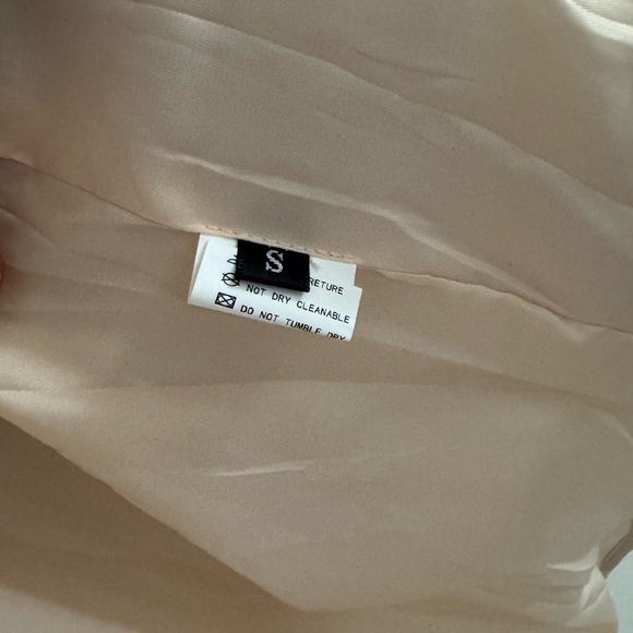 Cream Beige Puffer Jacket Coat Quilted Women’s Size Small Zip Up - Picture 2 of 8